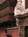 Love those wooden, Moorish balconies.